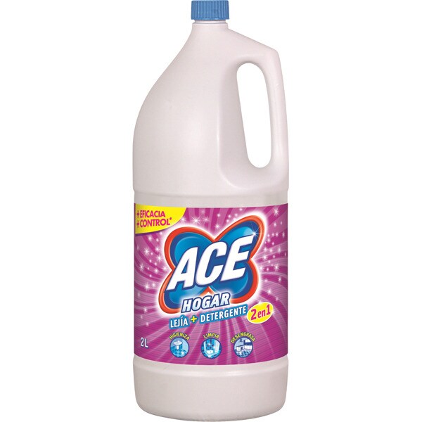 Buy bleach with detergent home bottle 2 l · ACE · Supermercado Hipercor