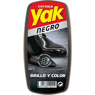 esponja autobrillante para calzado negro - Yak