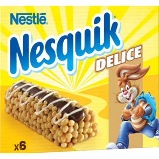Nestlé Nesquik Delice Barras de Cereais com Chocolate Pack 6 embalagem 138 g