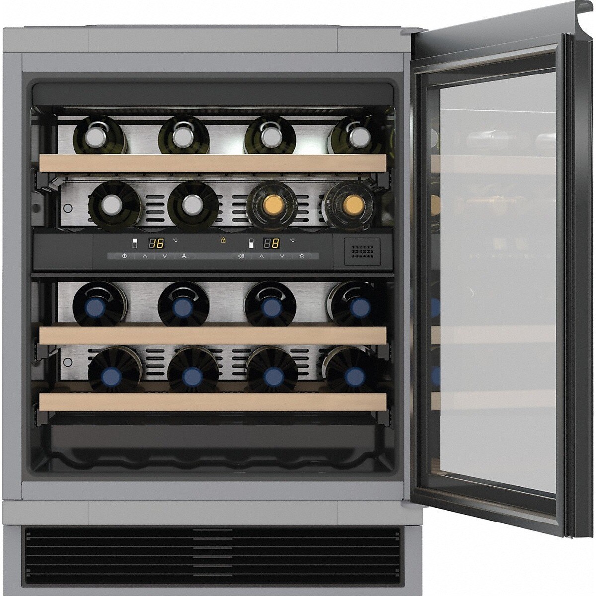 Garrafeira Encastrável Miele KWT 6321 UG Active AirClean DynaCool e Capacidade de 34 Garrafas Standard - Preto Preto / Vidro-1