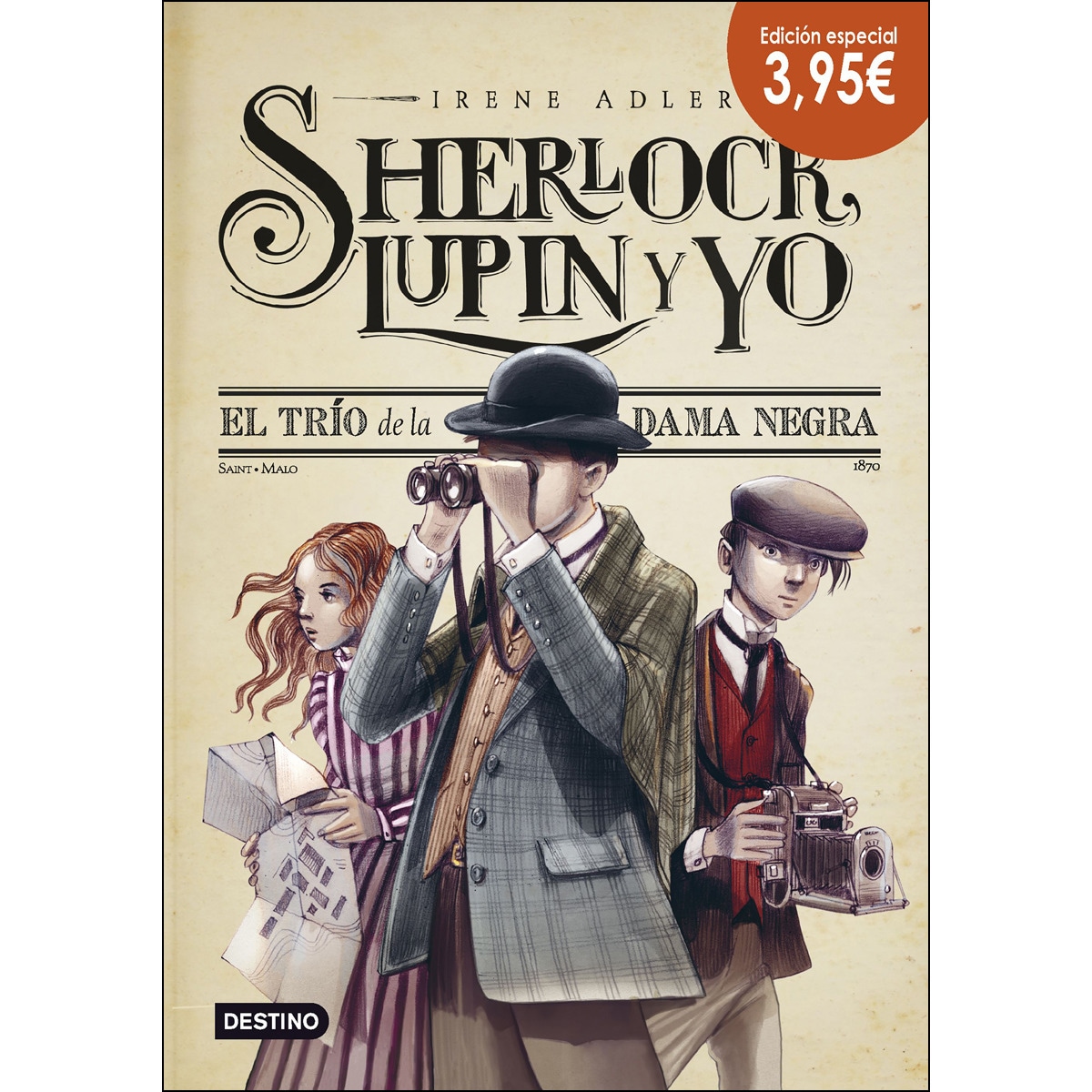 Imagen 0 de El trío de la dama negra. Edición especial 3,95: Sherlock, Lupin y yo 1  (Tapa dura)
