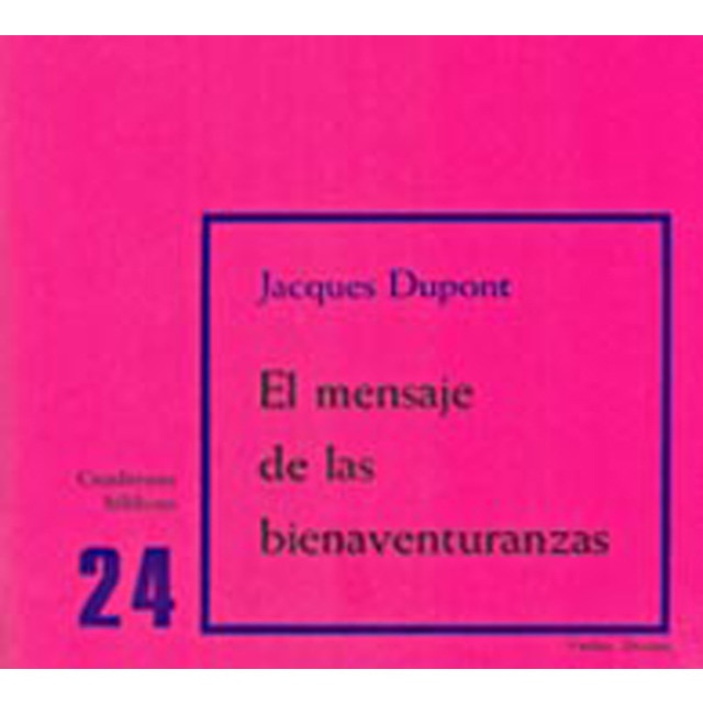 Imagem 0 de El mensaje de las bienaventuranzas: Cuaderno Bíblico 24