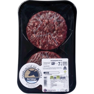 Hambúrguer Boi Galego 2 Unidades embalagem 280 g - Hamburguesa Nostra