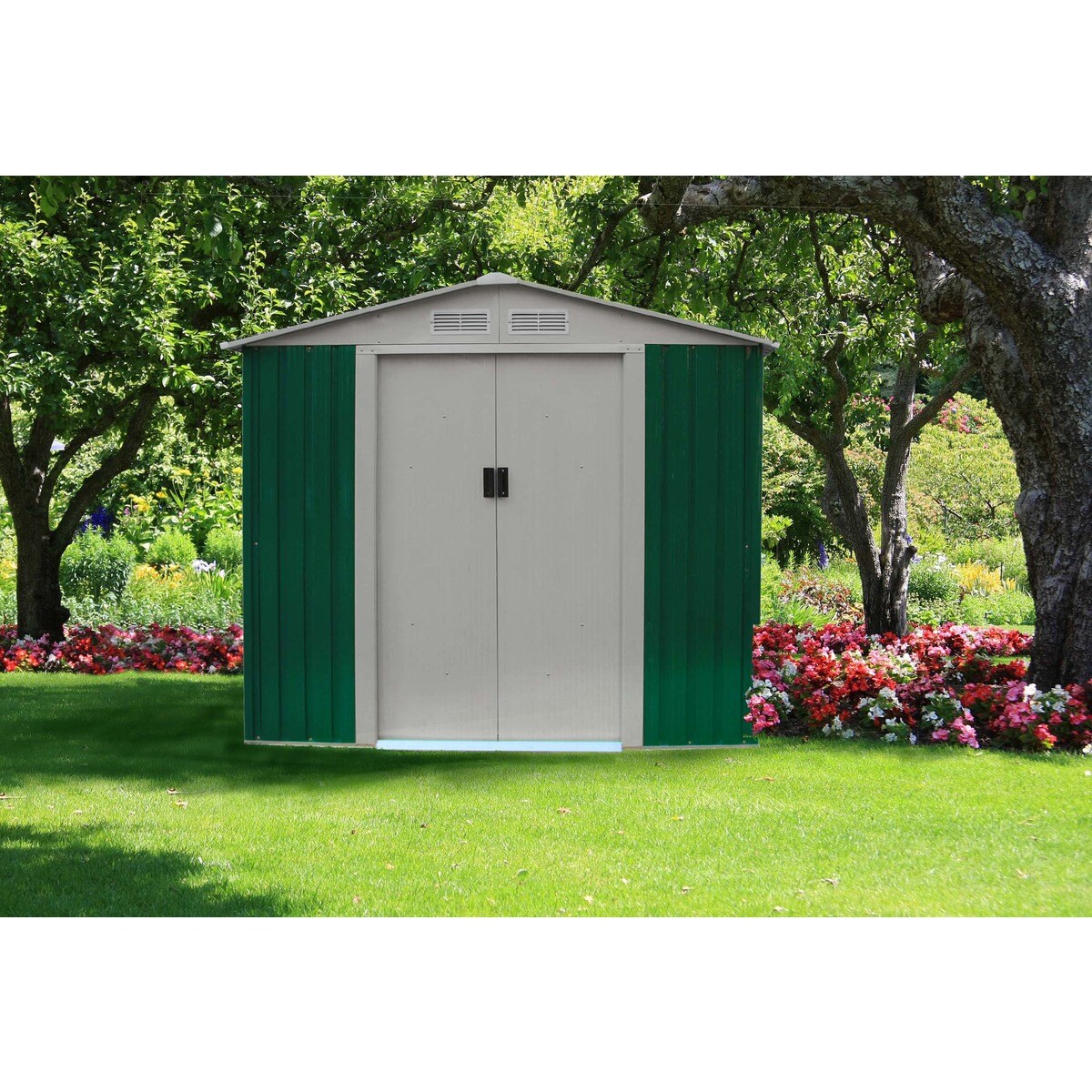 Caseta metálica Glasgow Verde / Beige-2