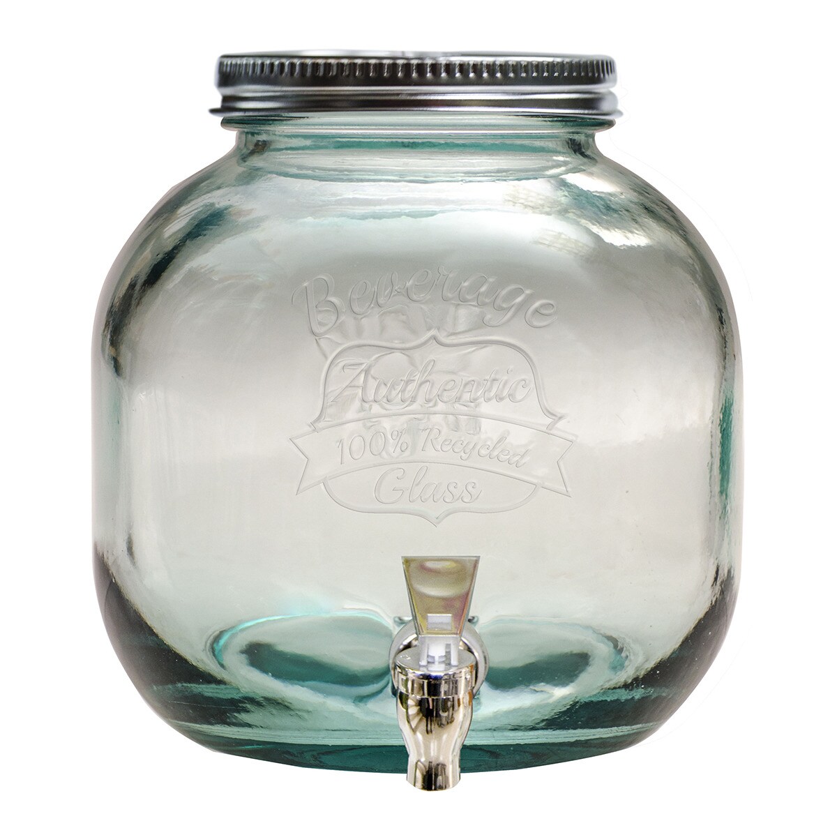 Dispensador com torneira de Vidro Reciclado Authentic Verde-1