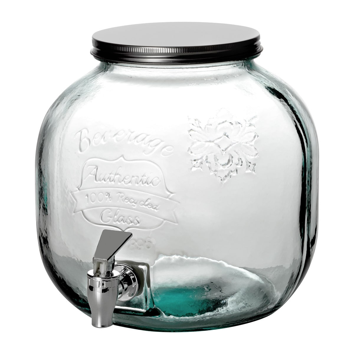 Dispensador com torneira de Vidro Reciclado Authentic Verde-2
