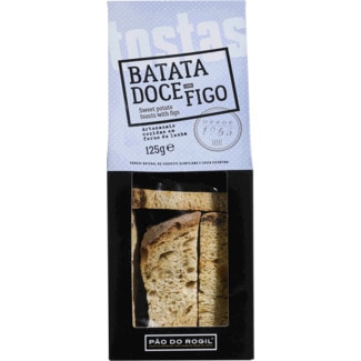 Pão de Batata Doce e Figo Tostas embalagem 125 g - Pão Do Rogil