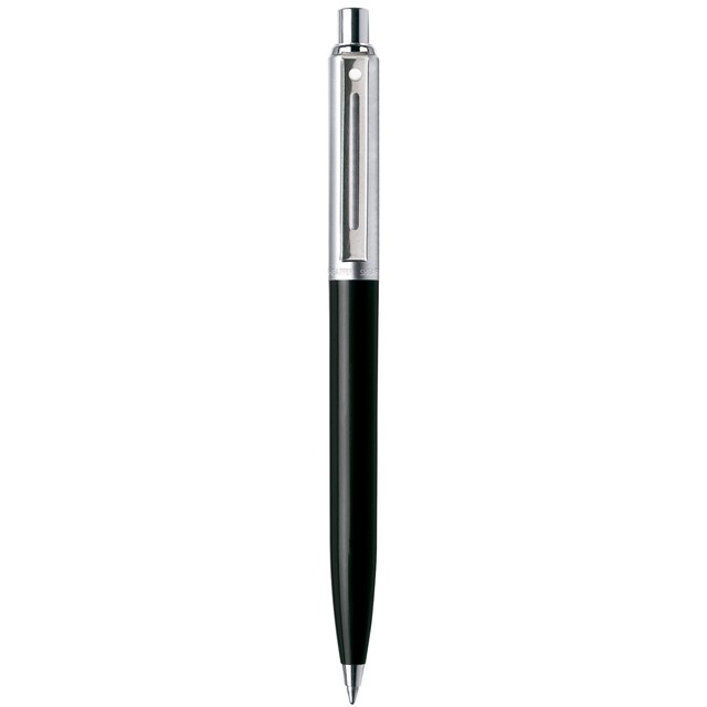 Imagen 0 de Bolígrafo Sheaffer  Sentinel De Dos Tonos, Negro Y Cromo Con Detalles Decorativos De Cromo