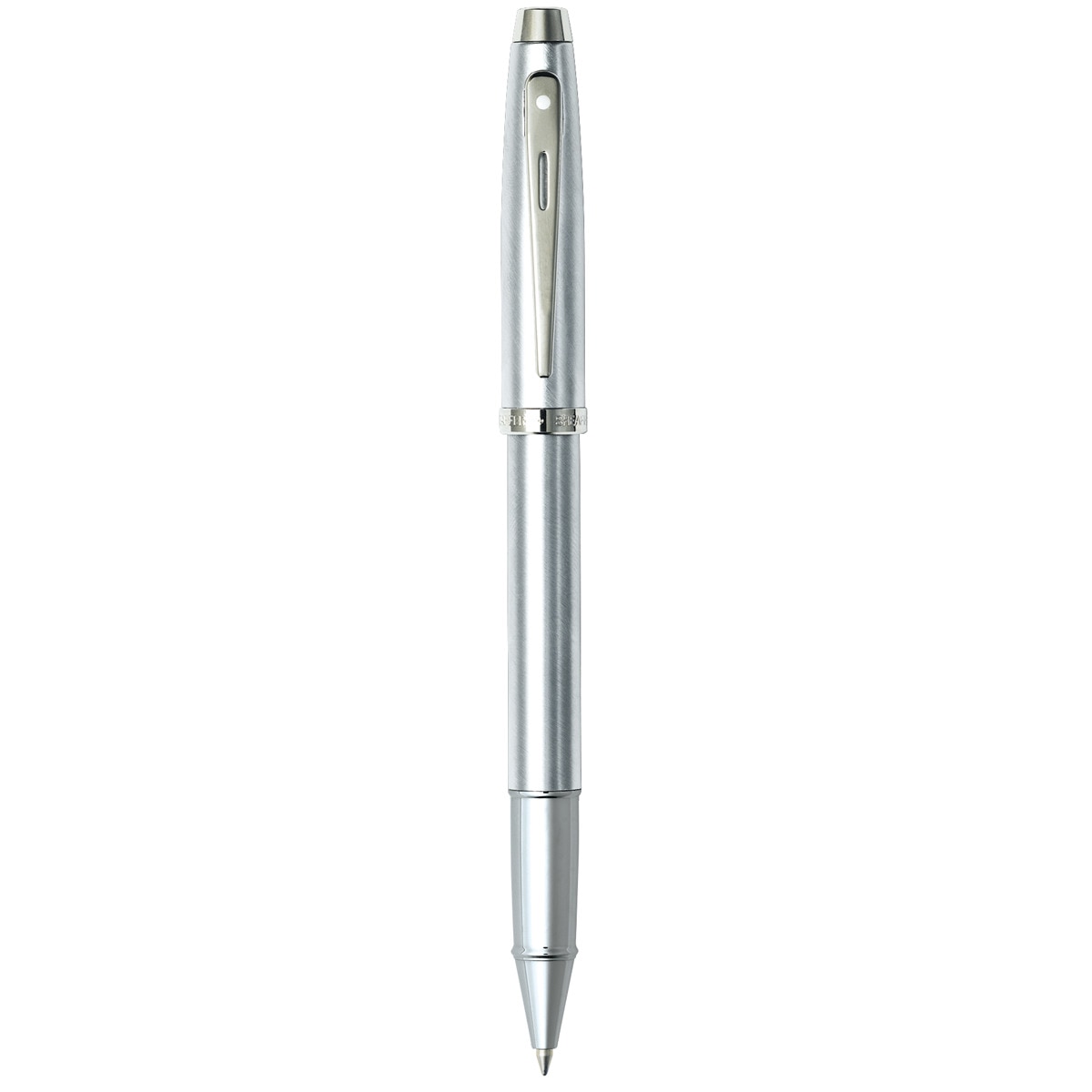 Roller Ball Sheaffer 100 Con Acabado De Cromo Cepillado Cromado-1