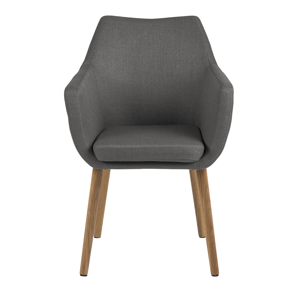 Cadeira Estofada Nora Cinzento-escuro-1