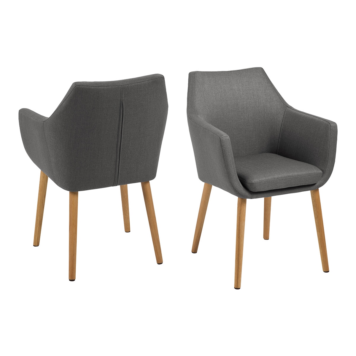 Cadeira Estofada Nora Cinzento-escuro-4