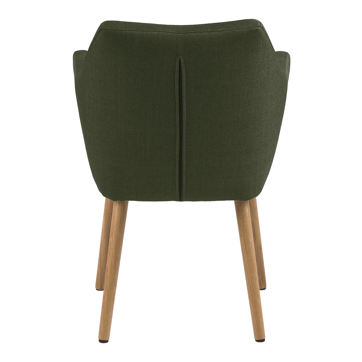 Cadeira de mesa de refeições estofada Nora Verde-3