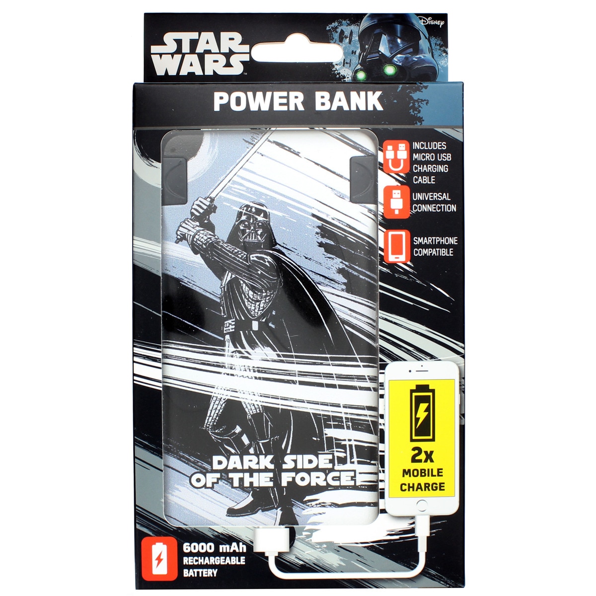Imagem 0 de Powerbank 6000 Star Wars Darth Vader