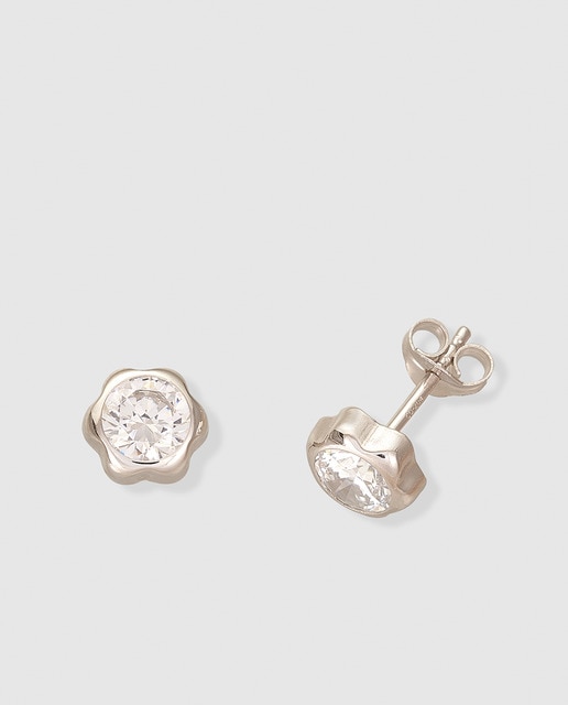 Imagen 0 de Pendientes de mujer de oro y circonitas El Corte Inglés