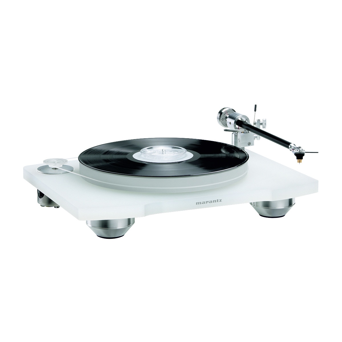 Tocadiscos Marantz TT15S con chasis acrílico Blanco-1