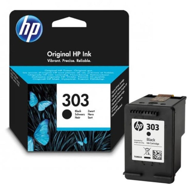 Imagem 0 de Tinteiro HP Original T6N02AE 303 Preto, Instant Ink, Reciclagem Fácil