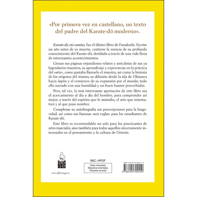 Imagen 0 de Karate-do, mi camino: Autobiografía (Tapa blanda)