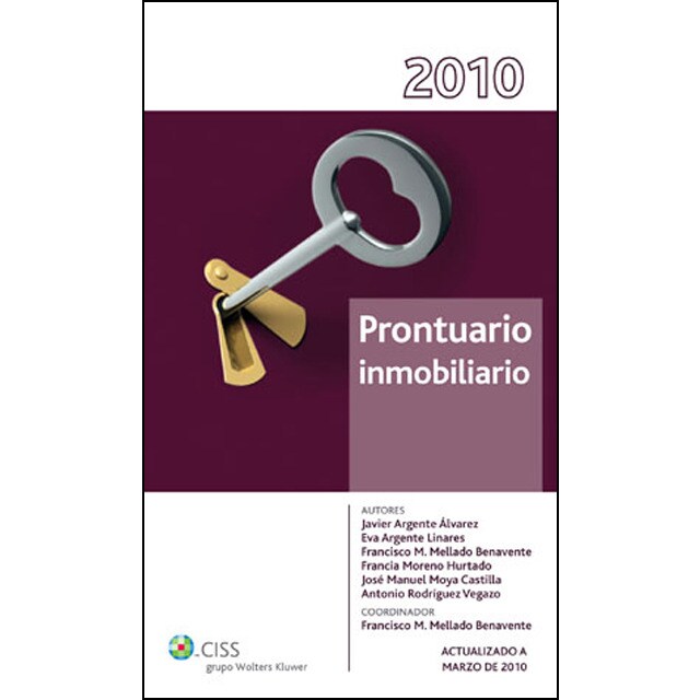 Prontuario inmobiliario 2010 (Tapa blanda) 1