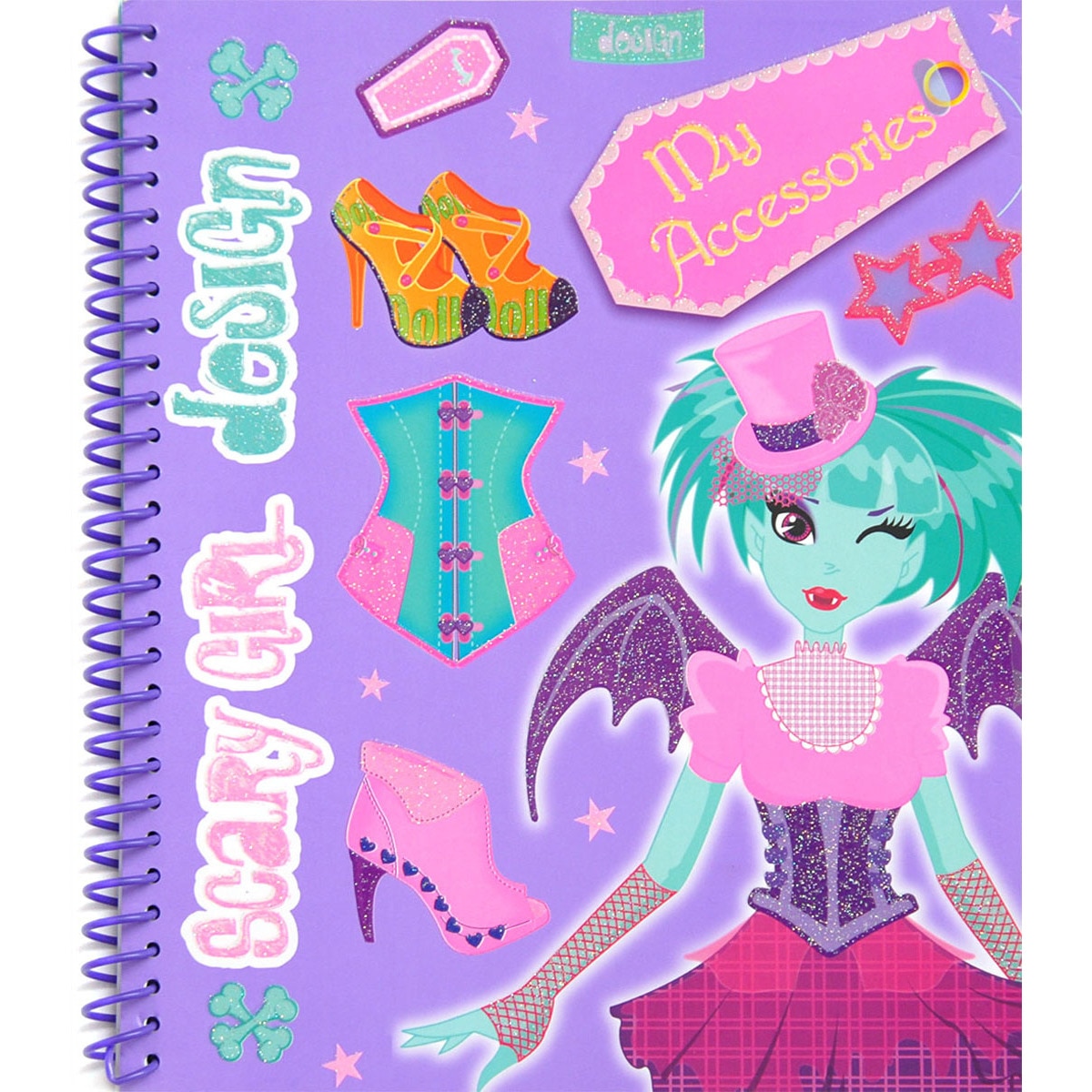 Imagem 0 de Design my accessories, Scary girl design, morado (Capa mole)