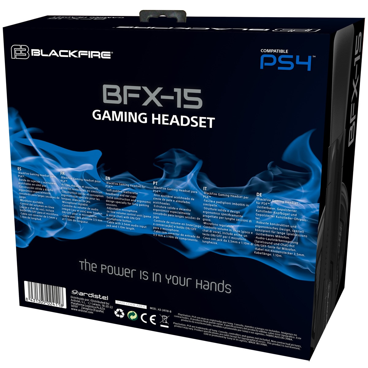 Auscultadores Blackfire BFX-15B Gaming PS4 3