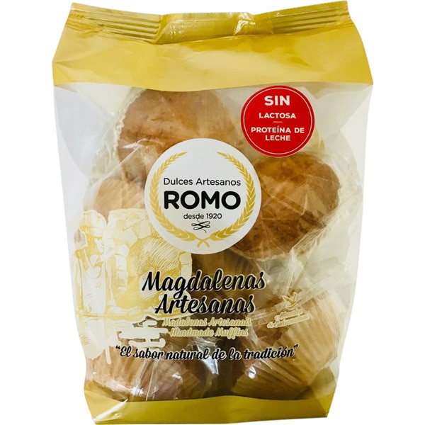 magdalenas artesanas sin lactosa envase 400 g