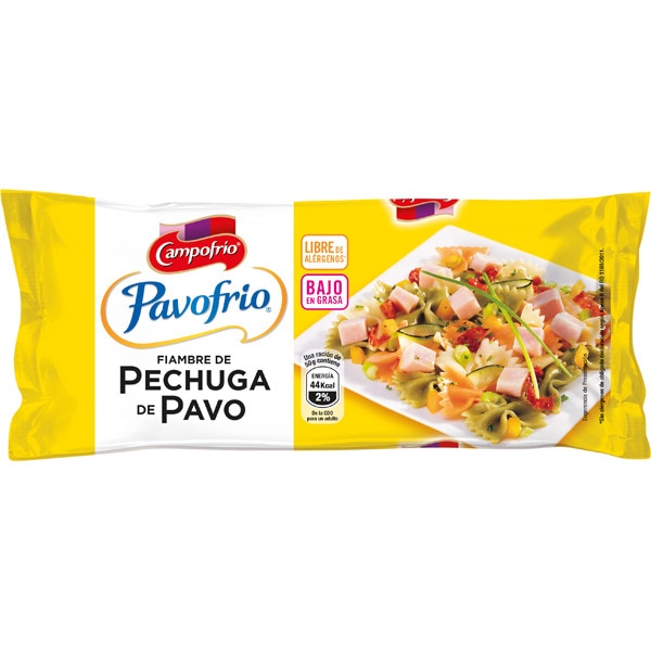 Pavofrío pechuga de pavo mini  bajo en grasa sin gluten sin lactosa pieza 340 g
