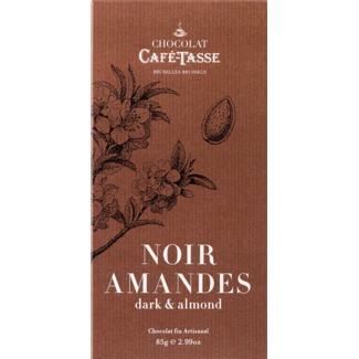 Chocolate Preto com Amêndoas embalagem 85 g - Café-tasse