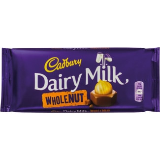 Chocolate com Avelãs Inteiras embalagem 120 g - Cadbury Dairy Milk