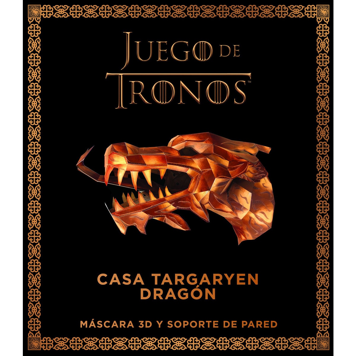 Imagem 0 de Juego de Tronos. Casa targaryen: dragón: Máscar 3D y soporte pared (Capa mole)