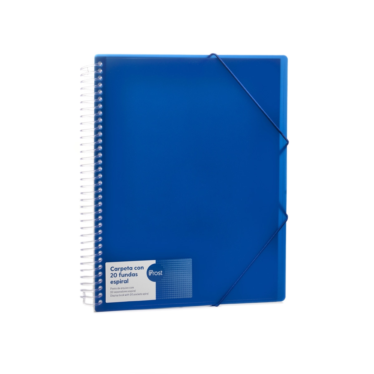 Imagen 0 de Carpeta Frost de plástico 20 fundas A4 espiral
