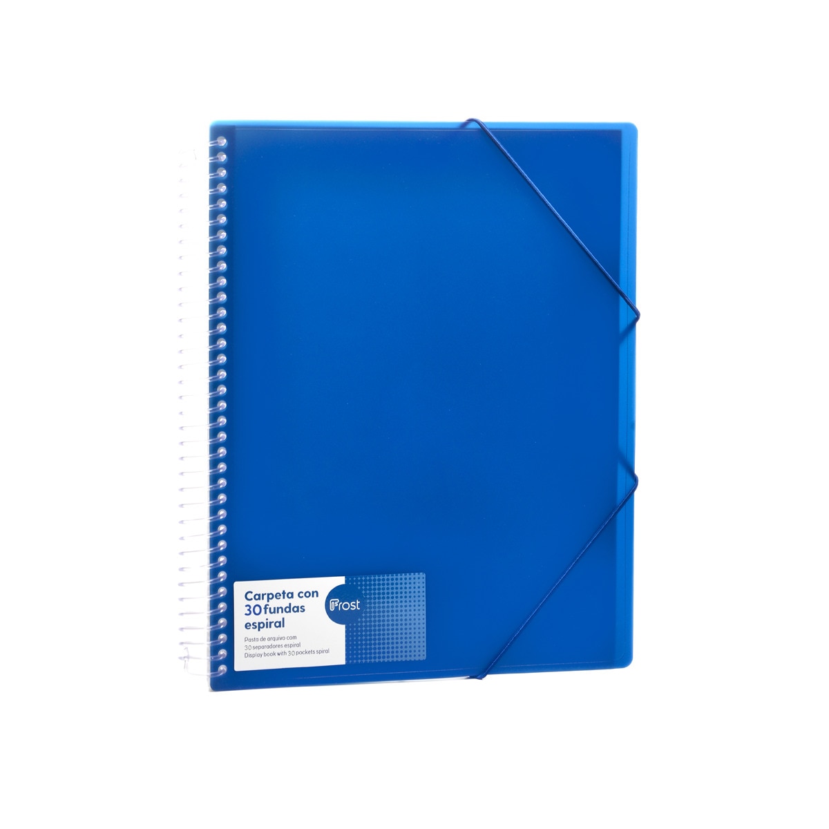 Imagen 0 de Carpeta Frost de plástico 30 fundas A4 espiral