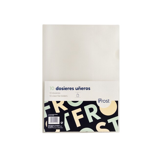 Imagen 0 de Pack 10 Dossieres Uñero Frost A4 Transparentes