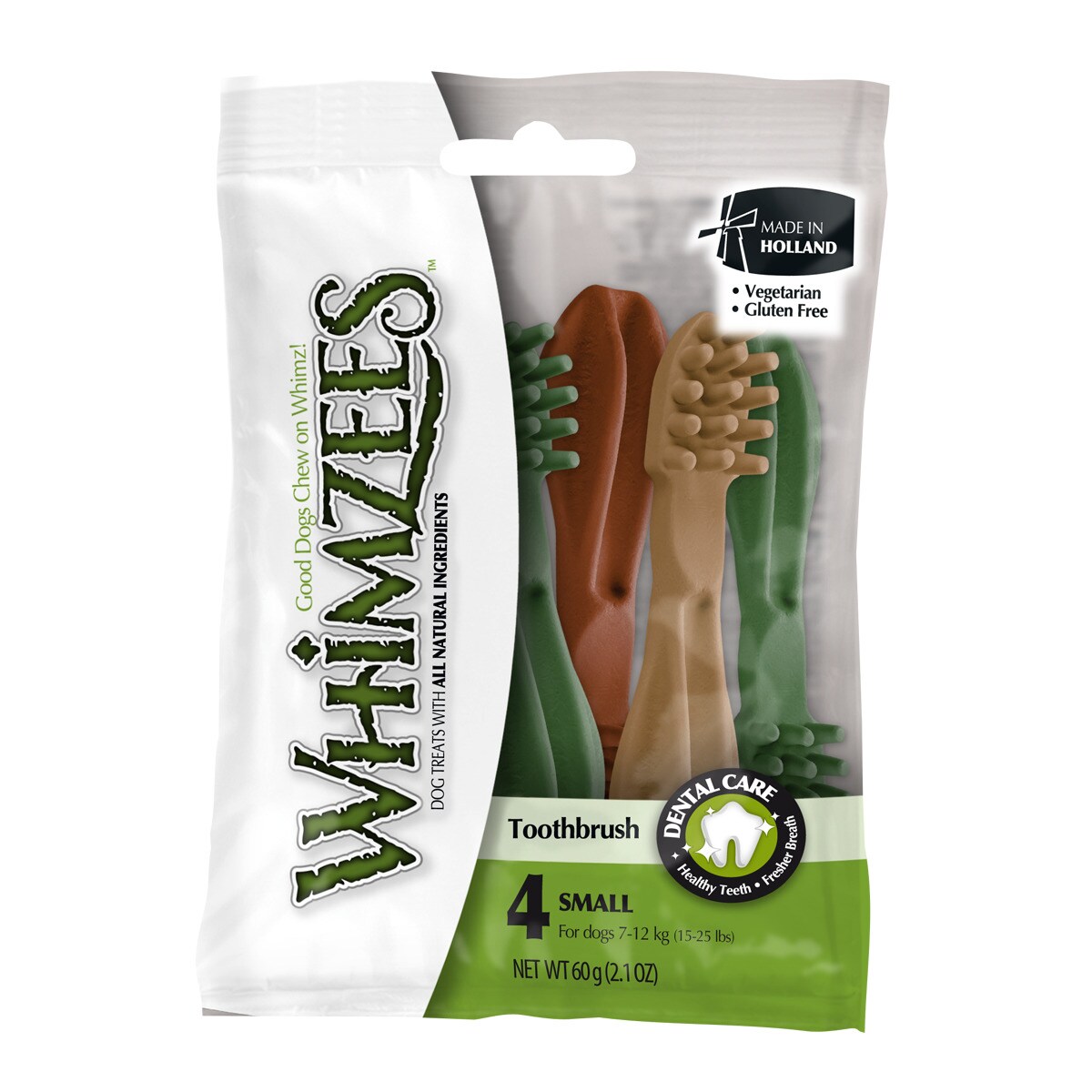 Whimzees - Snack Para Perros Cepillo Dental Mix Bolsa Pequeña