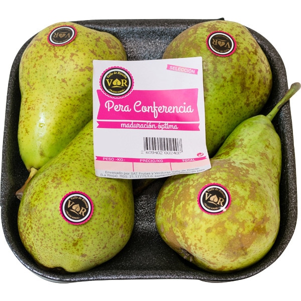 pera conferencia selección maduración óptima bandeja 900 g peso aproximado