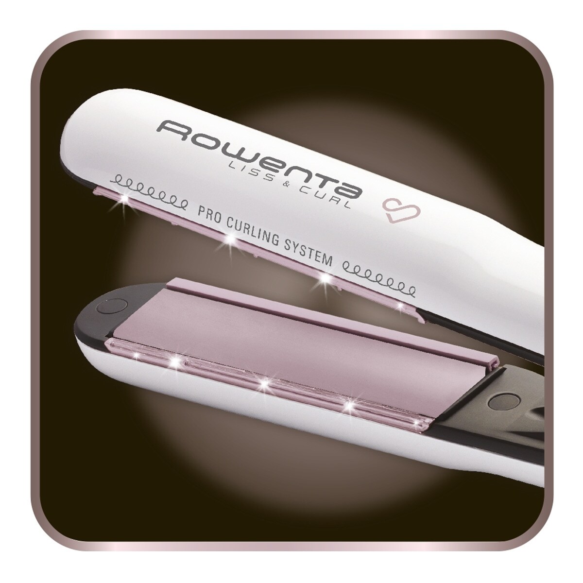 Plancha de pelo Rowenta Premium Care SF7660 con revestimiento de Cashmere  Keratin y aceite de argán · El Corte Inglés