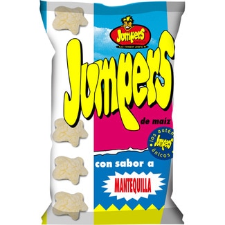 aperitivos de maíz con sabor a mantequilla bolsa 100 g - Jumpers