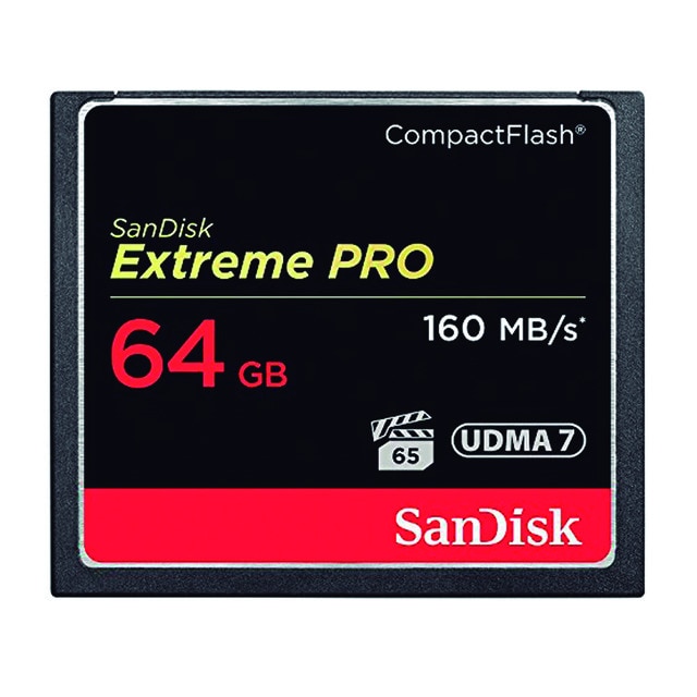 Imagem 0 de Cartão de Memória SanDisk Extreme Pro 64GB CompactFlash SDCFXP-064G-X46