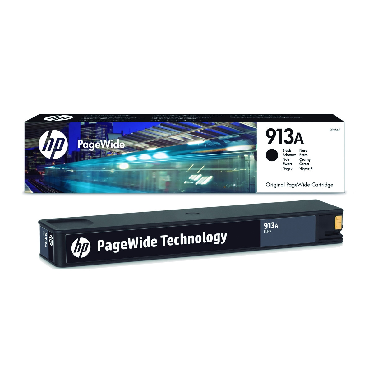 Imagen 0 de Cartucho de tinta original HP PageWide 913A negro (L0R95AE)