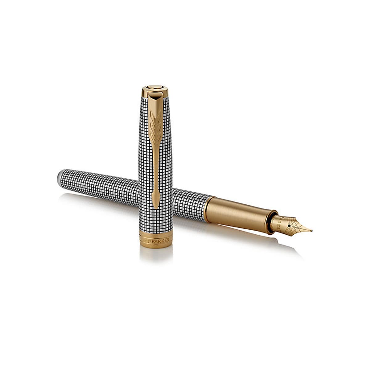 Caneta de Aparo Sonnet GT F Parker Prateada Cisele Prata-2