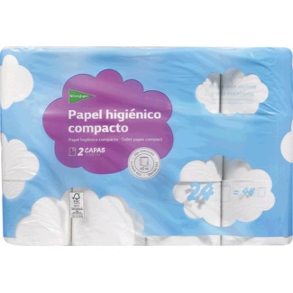 Papel Higiénico Compacto 2 Capas embalagem 24 unidades - El Corte Inglés