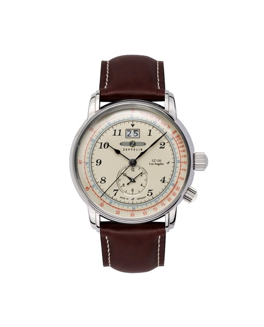 Imagem 0 de Relógio Zeppelin LZ126 Los Angeles Bracelete Pele - Castanho