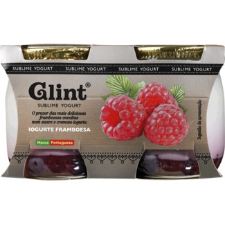 Iogurte com Pedaços de Framboesa Pack 2 frasco 125 g - Glint