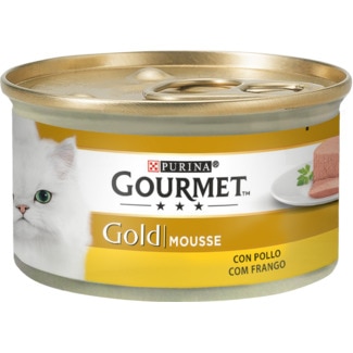 Gold Comida Húmida para Gato Mousse com Frango lata 85 g - Gourmet