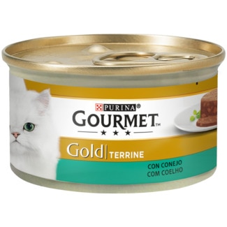 Gold Comida Húmida para Gato Terrine com Coelho lata 85 g - Gourmet
