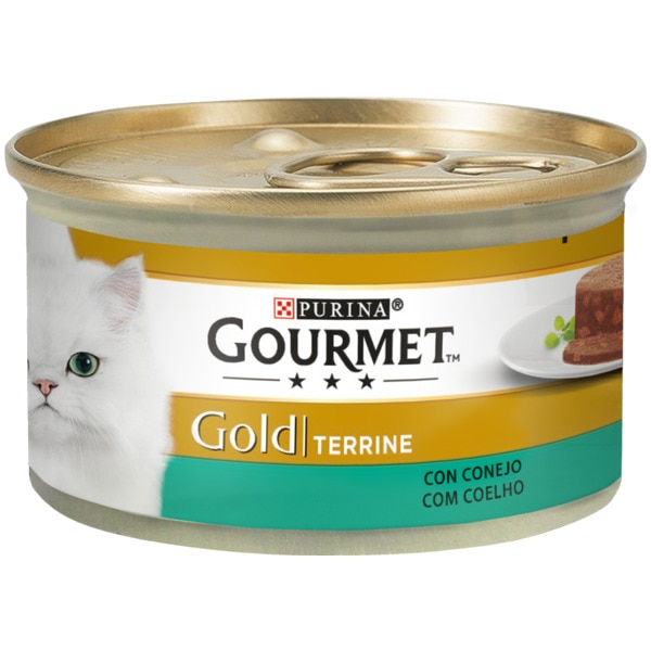 Gold Comida Húmida para Gato Terrine com Coelho lata 85 g