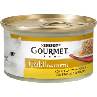 Gold Comida Húmida para Gato Tartelette com Frango e Cenoura lata 85 g - Gourmet
