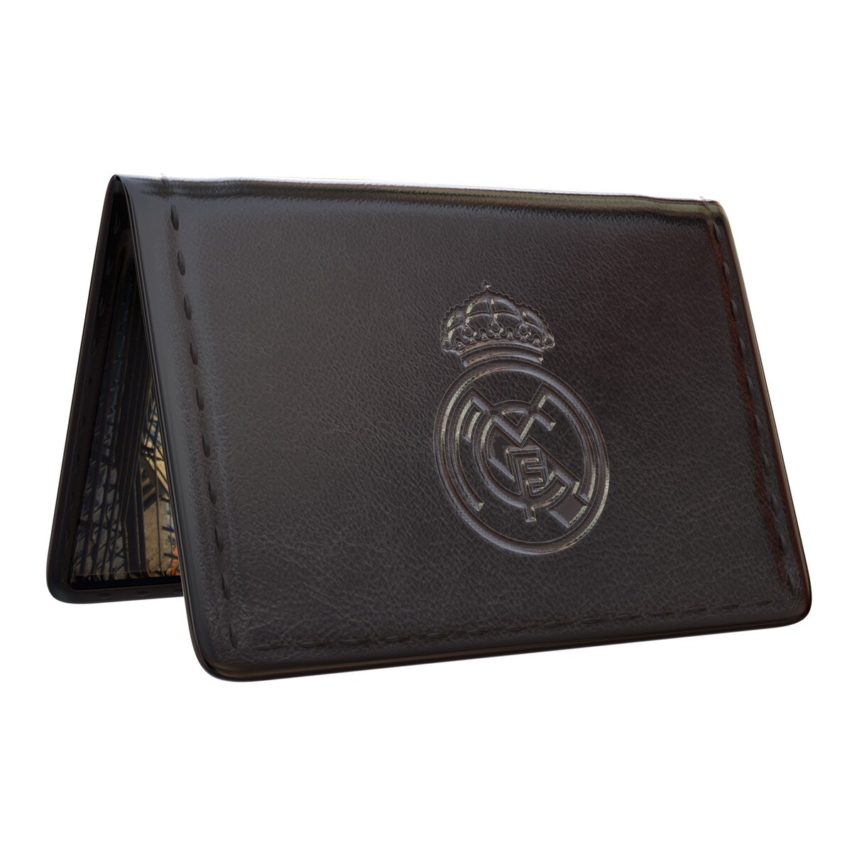 Josma Sport - Funda Carnet Real Madrid C.F. Piel Negra