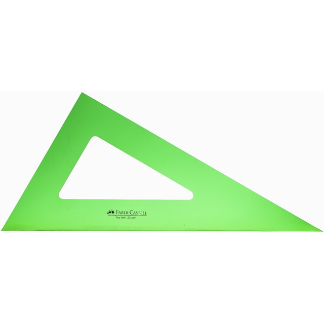 Imagen 0 de Cartabón Técnico 25 cm. Faber-Castell Verde
