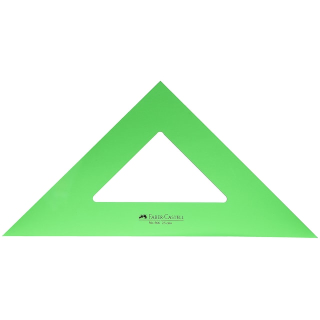 Imagen 0 de Escuadra Técnico 25 cm. Faber-Castell Verde