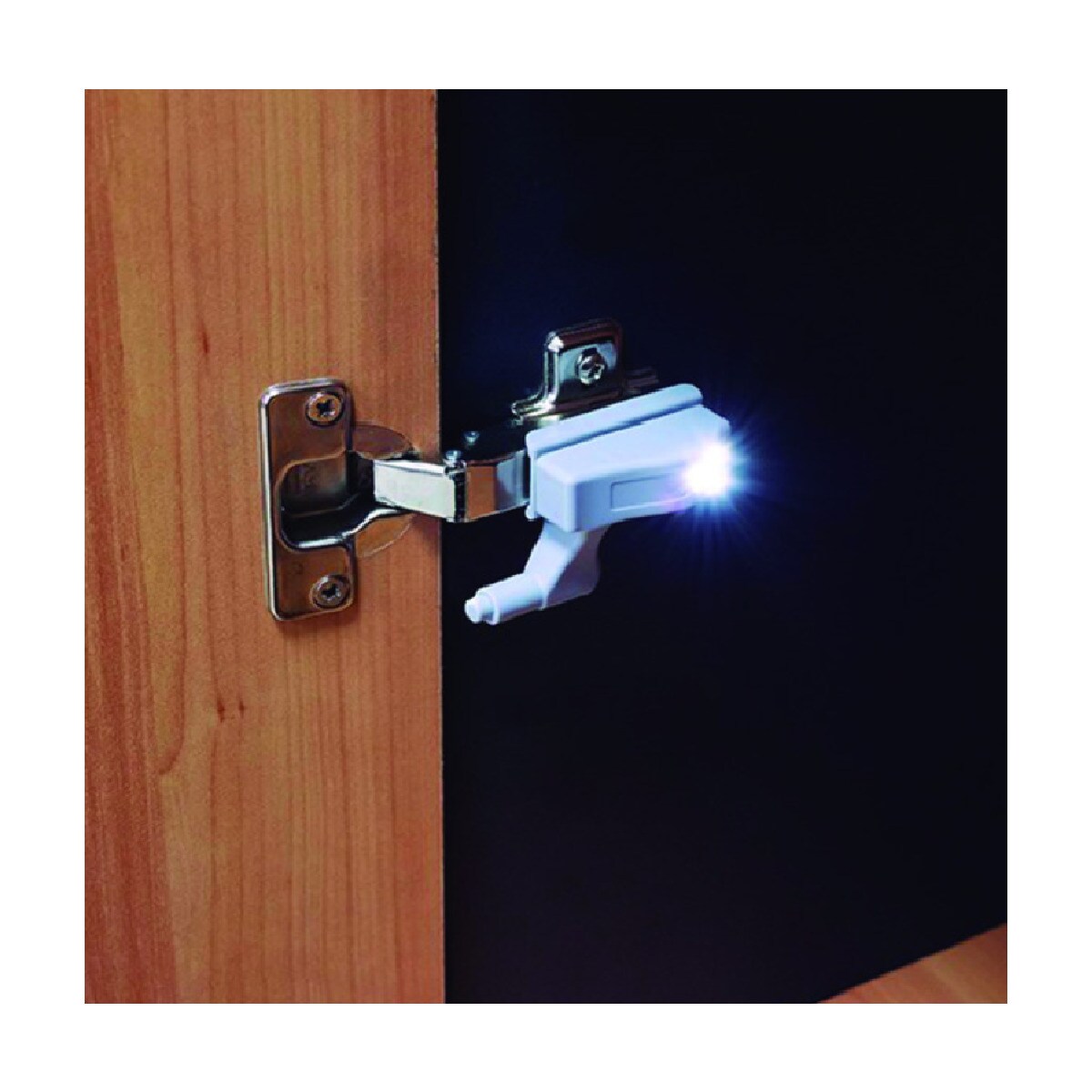 Luz LED Integrable en Bisagra - 2 Uds Gris-2